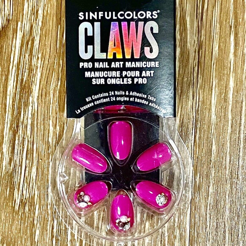 Sinfulcolors CLAWS Press on Nails Hot Pink